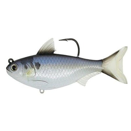 Livetarget Gizzard Shad Swimbait, 412, 60 Hook, 1 Oz VioletBlue, Medium Slow Sinking GZS112MS705